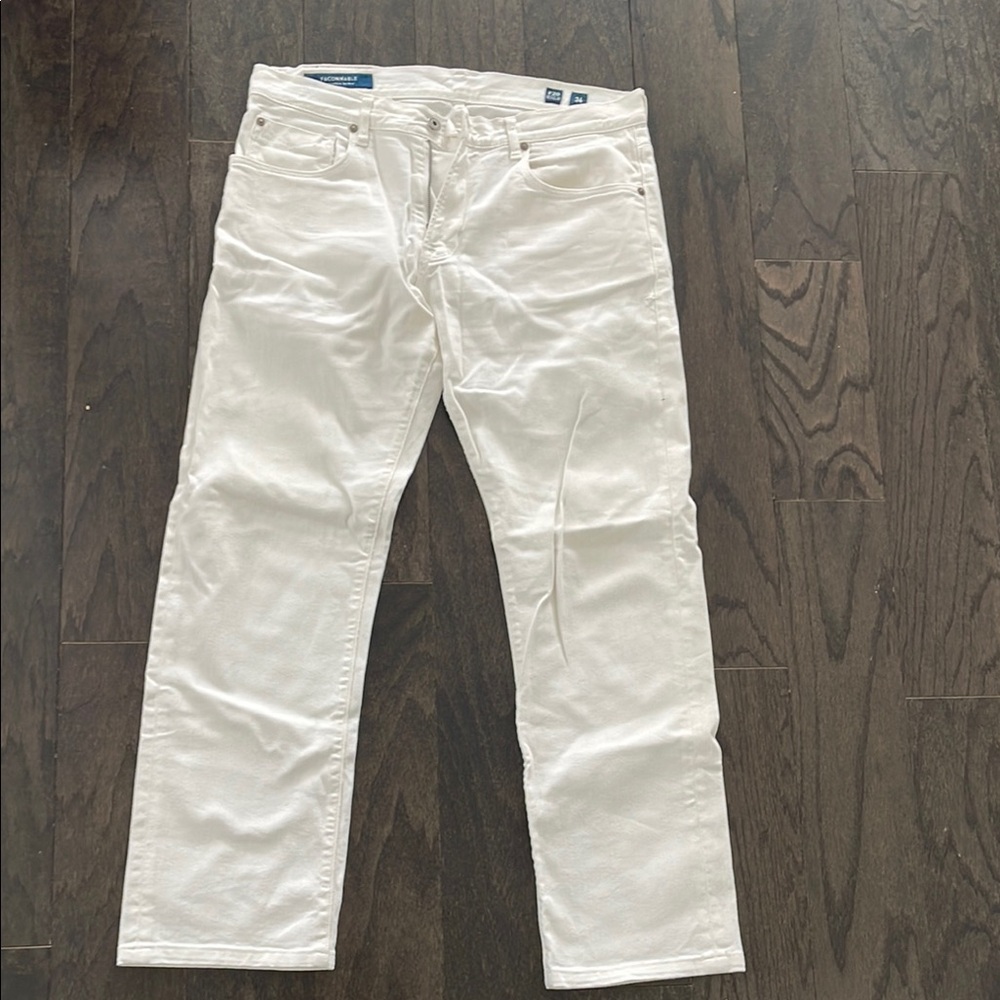 Men’s White Faconnable Denim Jeans